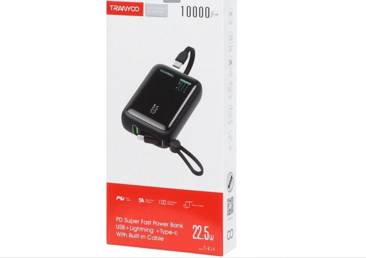 پاوربانک 10000 Tranyoo مدل T-K14
