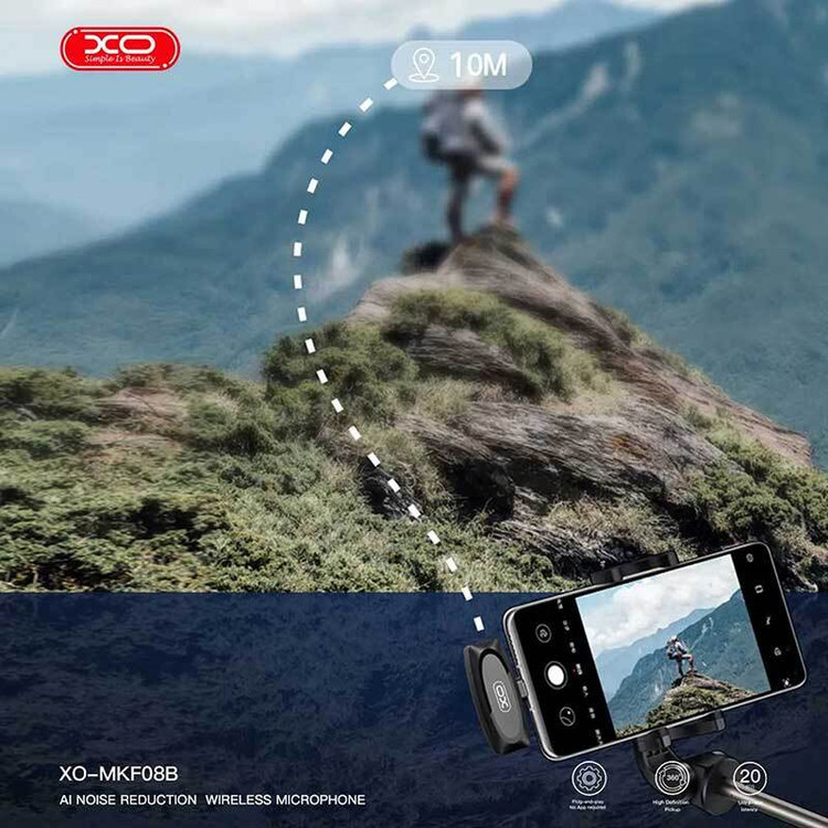میکروفون یقه ای بی سیم ایکس او XO-MKF08B Lightning