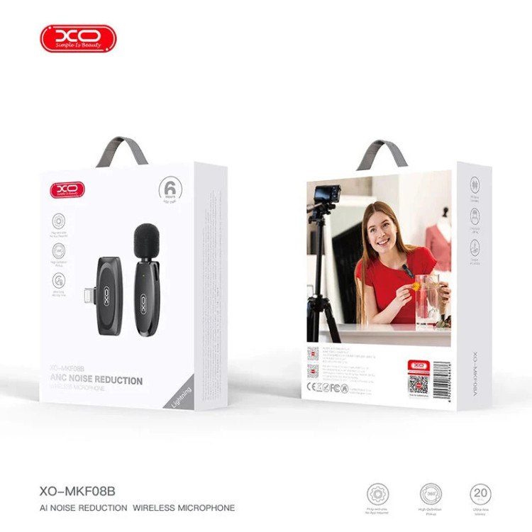 میکروفون یقه ای بی سیم ایکس او XO-MKF08B Lightning