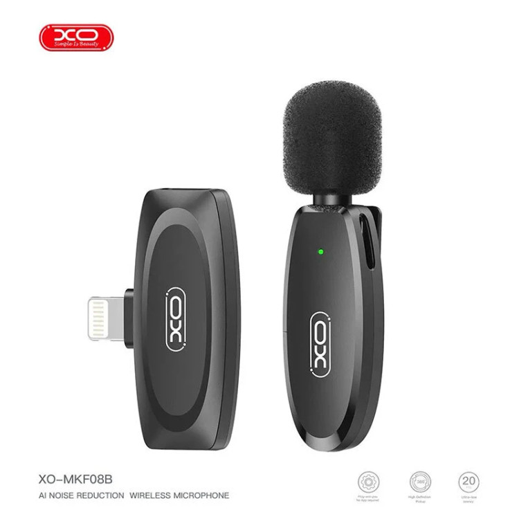 میکروفون یقه ای بی سیم ایکس او XO-MKF08B Lightning