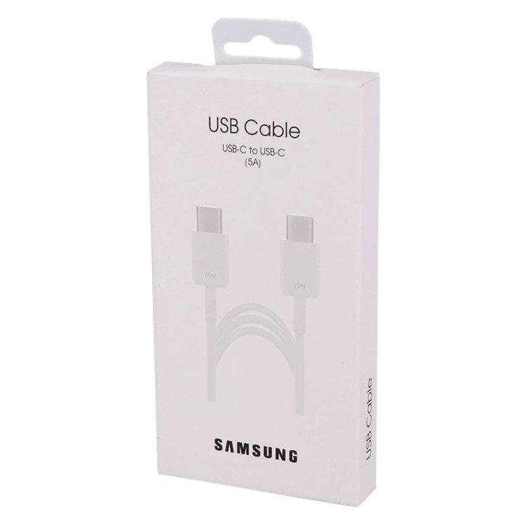 کابل دو سر تایپ سی فست شارژ 5 آمپر سامسونگEP-DW676 طول 1.8 متر اورجینال