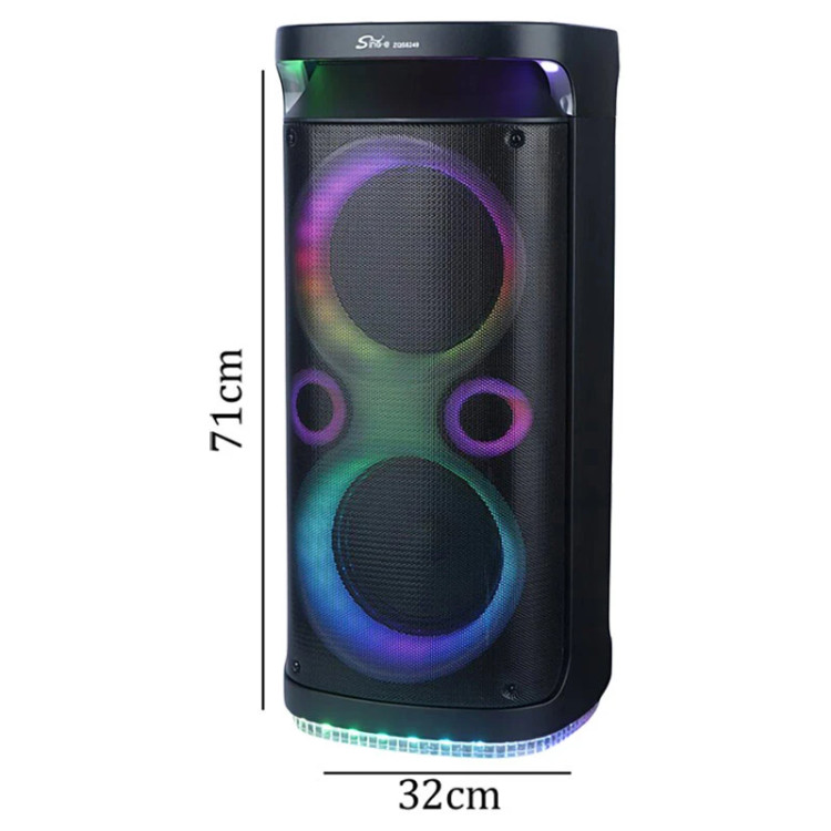 اسپیکر چمدانی بلوتوثی ZQS-8249+میکروفون و ریموت کنترل
