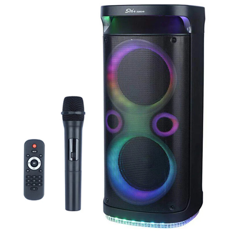 اسپیکر چمدانی بلوتوثی ZQS-8249+میکروفون و ریموت کنترل